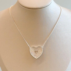 Colar Coração Cravejado