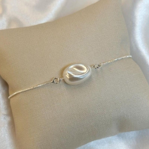 Pulseira Regulável Pérola Barroca