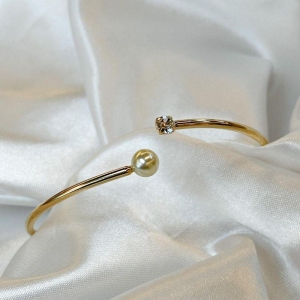 Bracelete Pérola e Zircônia