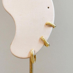 Trio Argola Meio Coração Detalhada