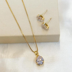 Conjunto Gota Zircônia