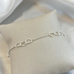 Pulseira Três Corações Infantil