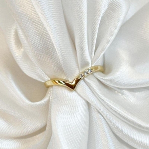 Anel Falange V Três Zircônias