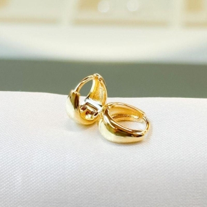 Brinco Argolinha Lisa Gota (P do Trio)