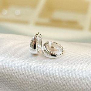 Brinco Argolinha Lisa Gota (P do Trio)