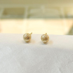 Brinco Bolinha Trabalhada M