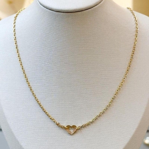 Colar Coração Vazado