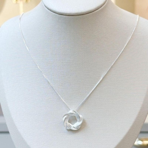 Colar Pingente Circulo Torcido