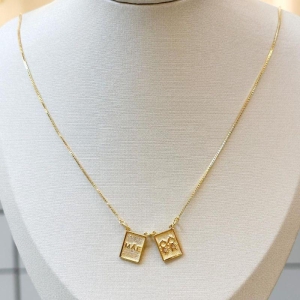 Colar Plaquinha Casal