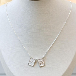 Colar Plaquinha Casal