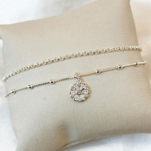 Pulseira Bolinhas com Pingente