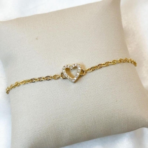 Pulseira Coração Vazado