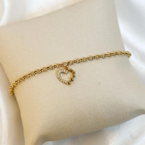 Pulseira Coração Vazado