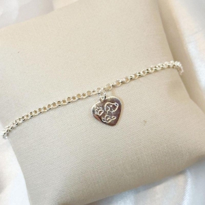 Pulseira Pingente Coração Pet