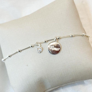 Pulseira Plaquinha Amor