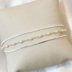Pulseira Triplo Pérola