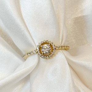 Anel Incolor Zircônia