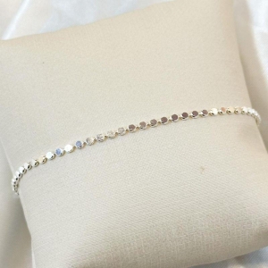 Pulseira Bolinha Achatada