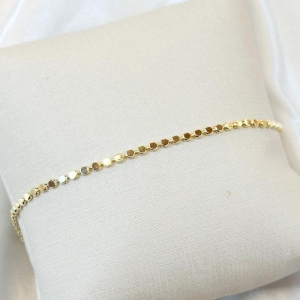 Pulseira Bolinha Achatada