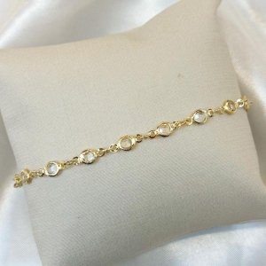 Pulseira Zircônia Redonda