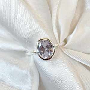 Anel Zircônia G Oval