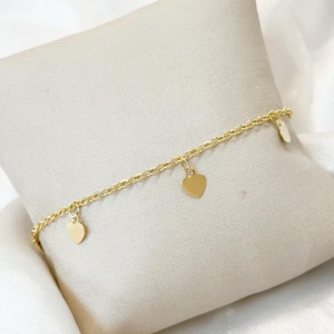 Pulseira Coração Pendurado