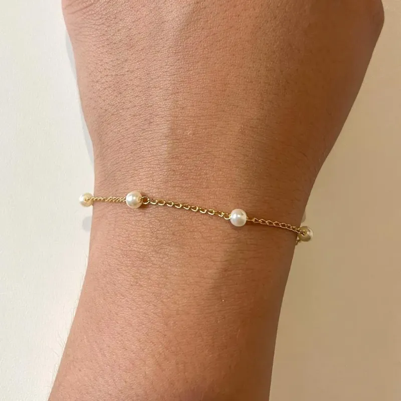 Pulseira 5 Perolas