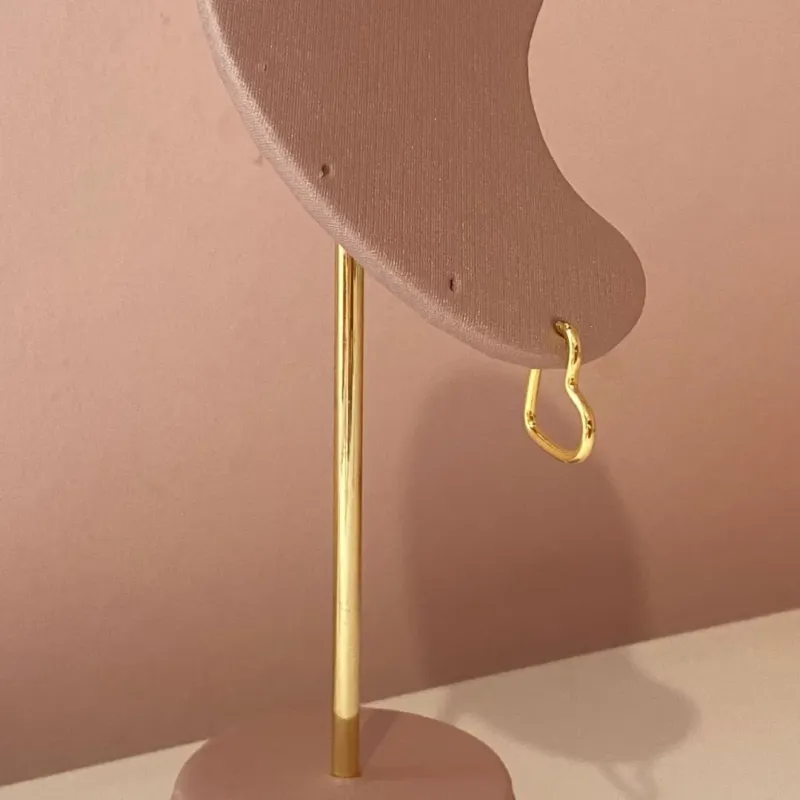 Brinco Argolinha Coração