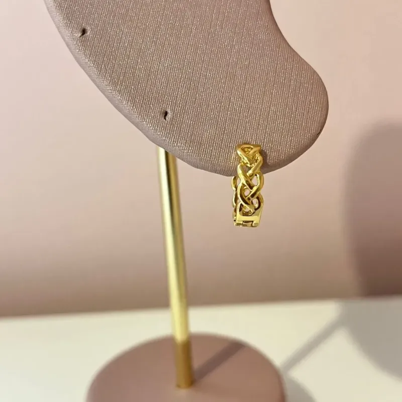 Brinco Argolinha Trançada