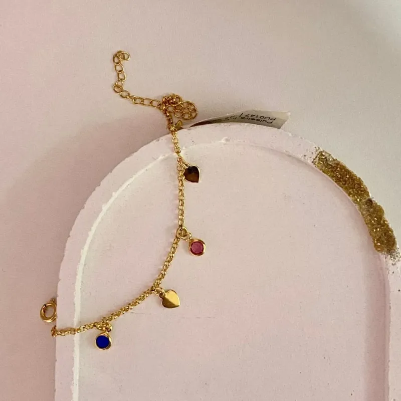 Pulseira Infatil 3 Pedras