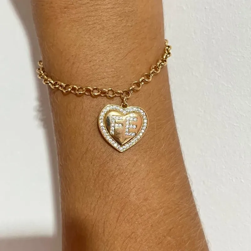 Pulseira Fé Coração