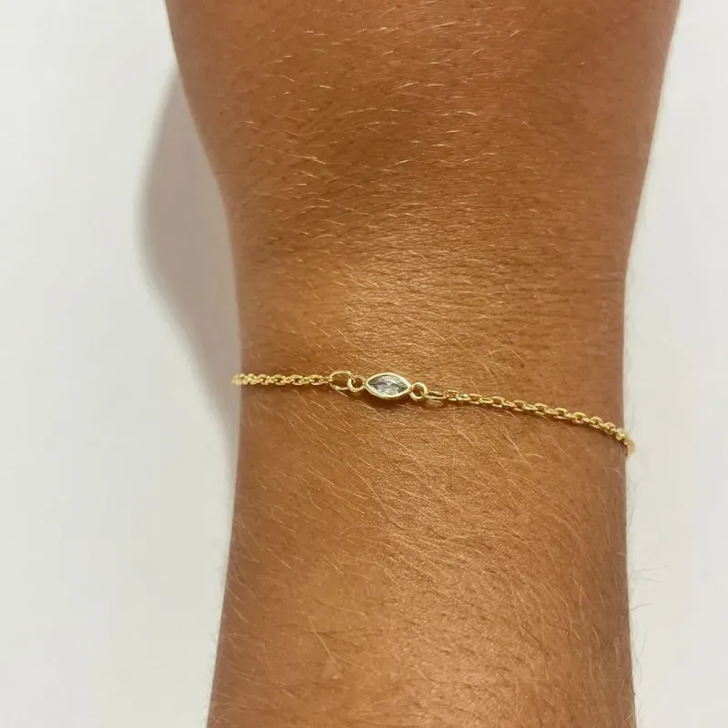 Pulseira Zircônia Oval
