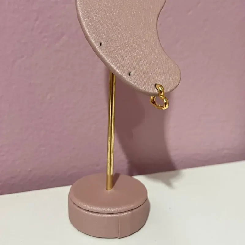 Brinco Argolinha Coração P