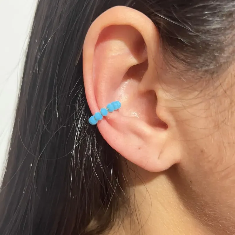 Piercing Fake Strass Azul