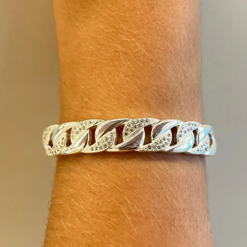 Bracelete Elos Cravejados
