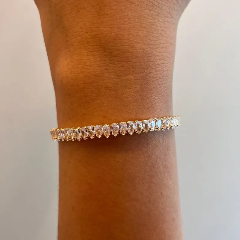 Bracelete Zircônia Gota