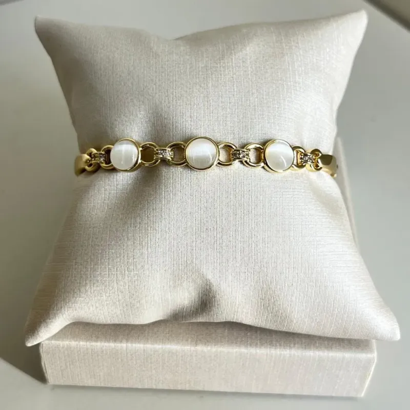 Bracelete Pedras Olho de Gato
