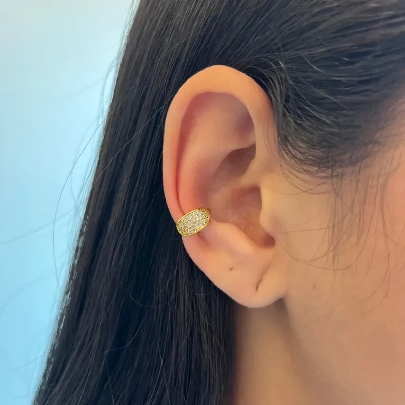 Piercing Fake Oval Cravejado