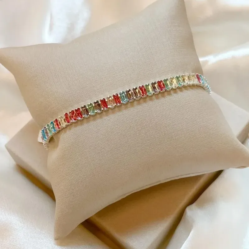 Pulseira Riviera Baguete Colorida