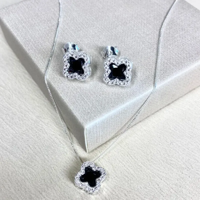 Conjunto Van Cleef Preto