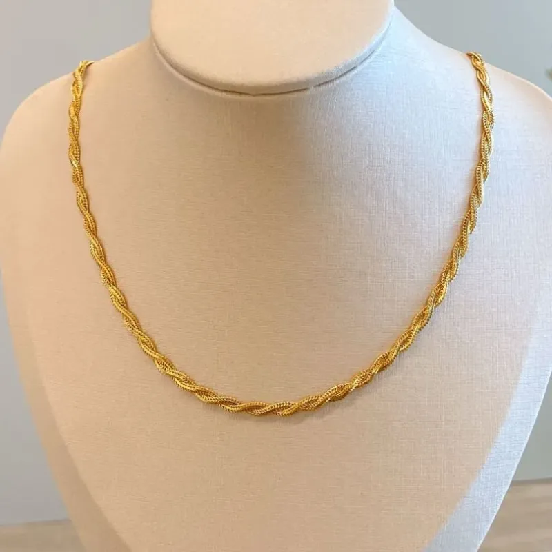 Colar Choker Trançado