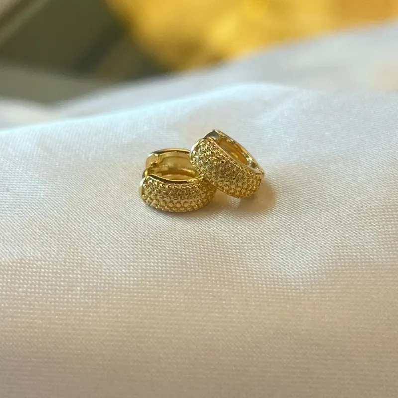 Brinco Argolinha Detalhada