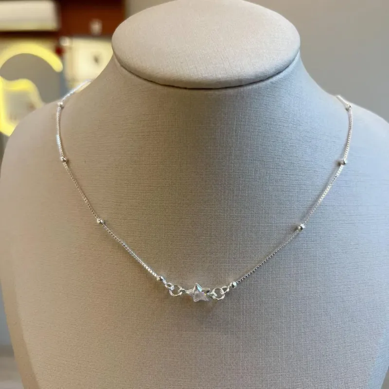 Choker Bolinhas e Estrela Zircônia