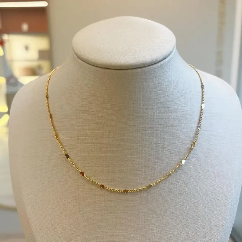 Choker Coração Amassado 35cm