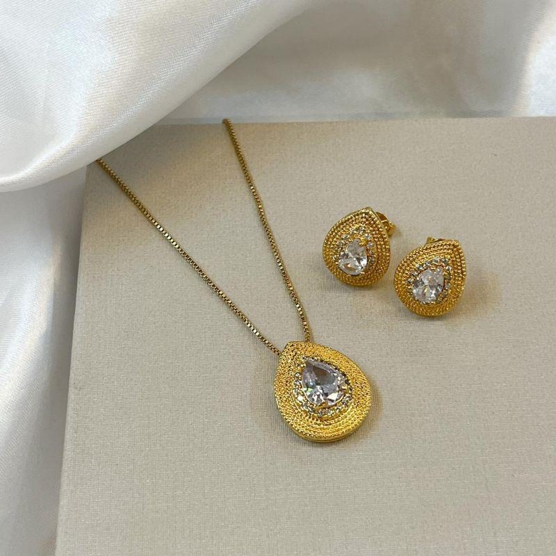 Conjunto Gota Zircônia