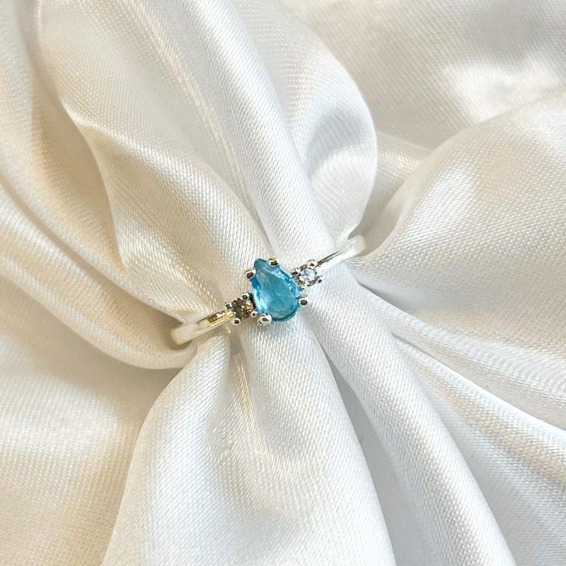 Anel Gota Azul