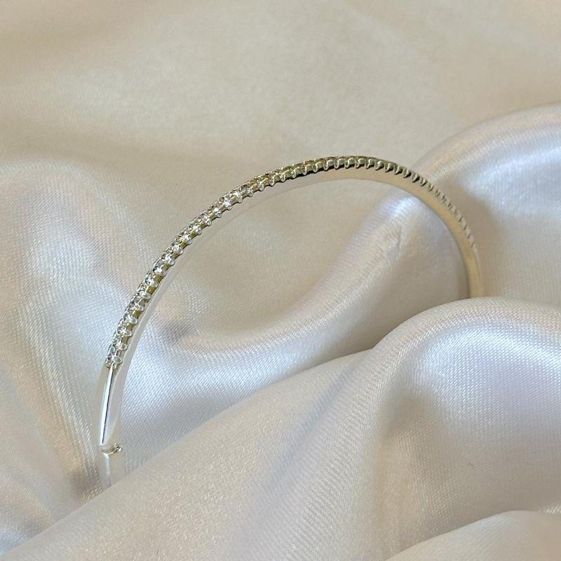 Bracelete Fio Zircônia Cravejado