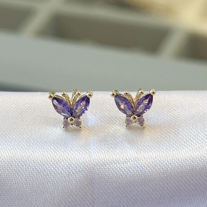 Brinco Borboleta Lilas