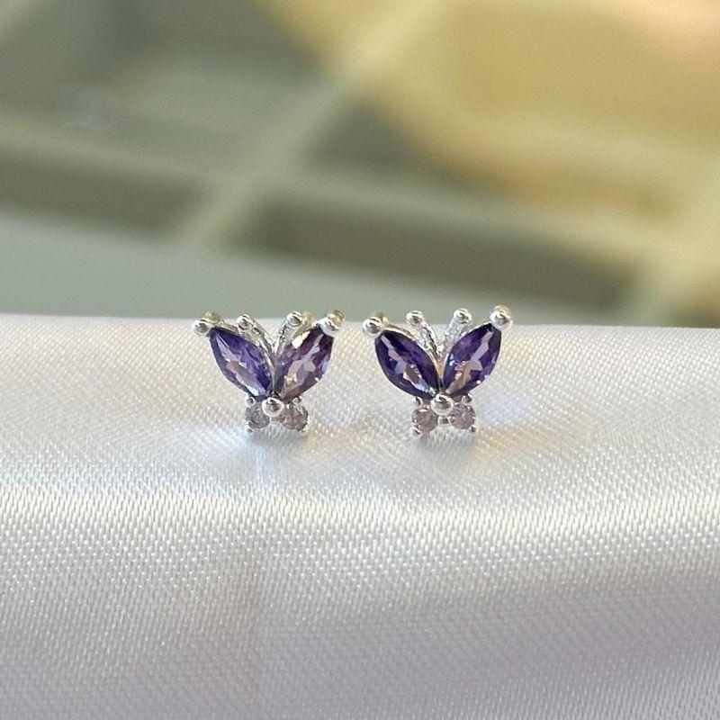 Brinco Borboleta Lilas