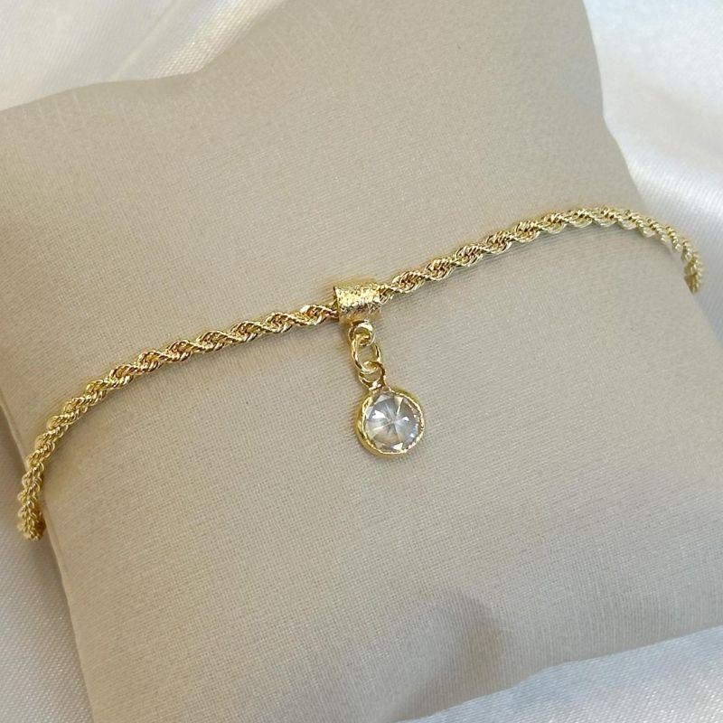 Pulseira Cordão Baiano com Ponto de Luz